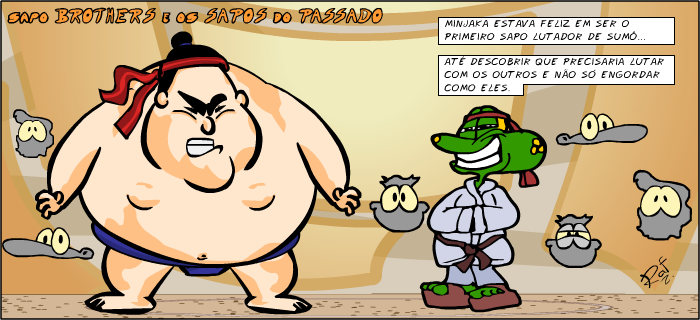 Sapo Brothers, diverso, tiras, humor,  animao, anima, quadrinhos, infantil, minja, jones