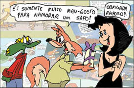 Sapo Brothers, diverso, tiras, humor, games, jogos, animao, anima, quadrinhos, infantil, minja, jones