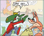 Sapo Brothers, diverso, tiras, humor, games, jogos, animao, anima, quadrinhos, infantil, minja, jones